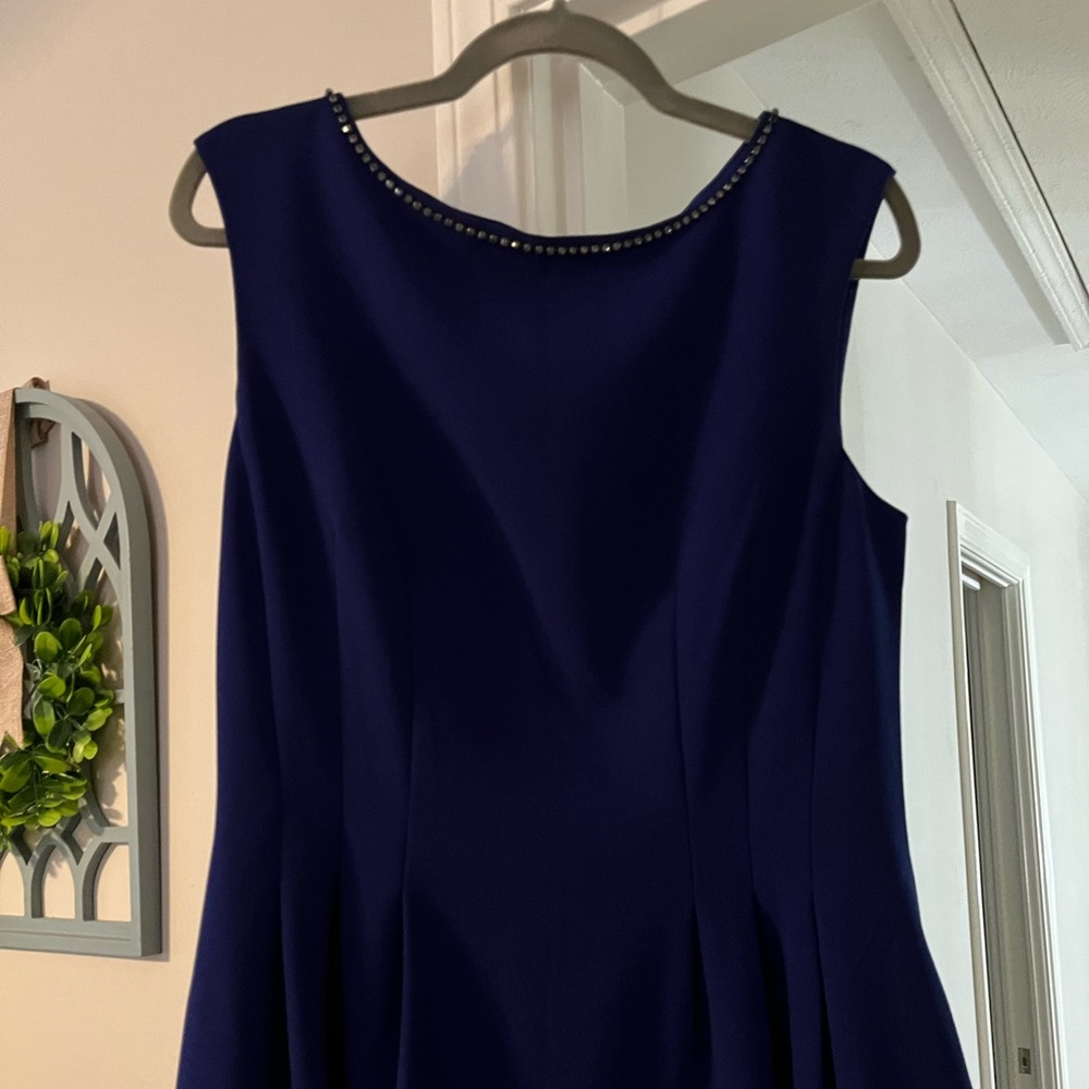Royal Blue Vince Camuto Dress with Pockets